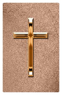 DF35T 510 CP SH BZ Copper Single Cross Shimmer Bronze Background